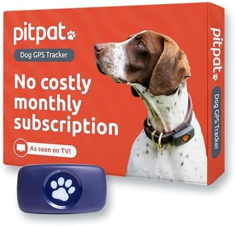 GPS Tracker for Dogs - No Subscription Fees - Suitable for All Dogs and Fits All Collars - Smart Activity Tracker, Satellite Tracking with Unlimited Range - 100% Waterproof Pet Tracker (Blue)