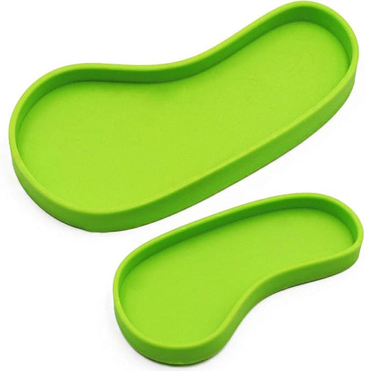 Set of 2 Shallow Reptile Dish, Plastic, for Small Lizards and Tortoises
