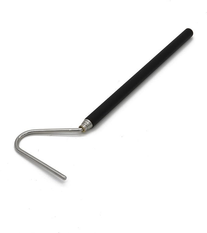 JIH Stainless Steel Extensible Snake Hook 39 inch, Retractable Reptile Hook, Pick-up Handling Tool