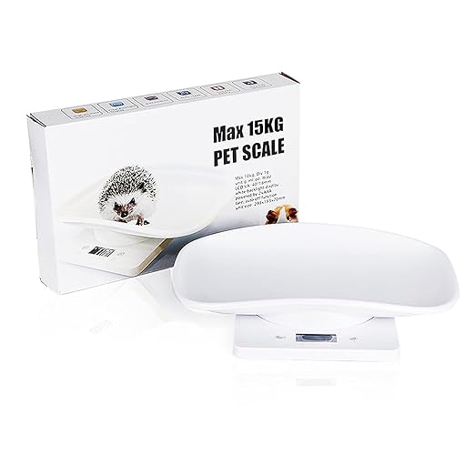 Digital Small Animals Scales for Weighing with Tape Measure, Puppy Whelping Scale Weigh Your Kitten, Rabbit with High Precision, Multifunction Electronic Baby Scales for Small Dogs