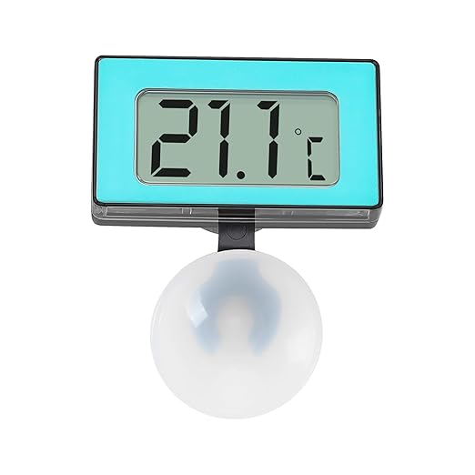 1PC Fish Tank Temperature Thermometer Waterproof Thermometer for Aquariums Reptile Habitats Small Pet Enclosures ABS Plastic