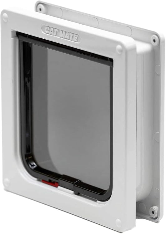 Cat Mate Lockable Cat Flap with Door Liner, White