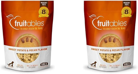 Fruitables Dog Treats Sweet Potato & Pecan Flavor, 7 oz (Pack of 2)