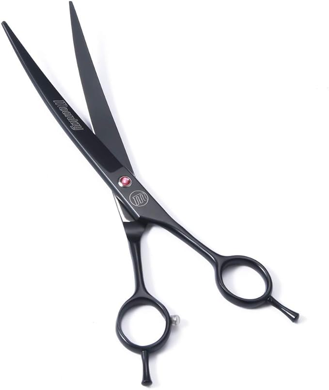 Professional Dog Grooming Scissors Set, 7 Inch/8 Inch Pet Grooming Scissors Chunkers Shears for Dog, Curved Dog Grooming Scissors, Thinning Shears for Dog with Grooming Comb