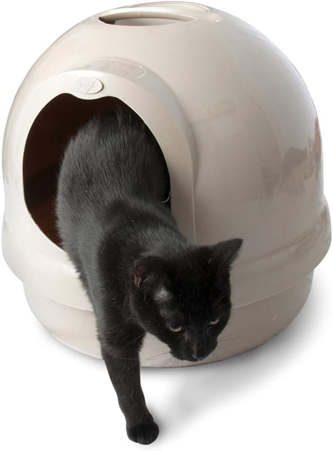 Petmate Booda Dome Cat Litter Box for Indoor Cats , Titanium, Made in USA, One Size