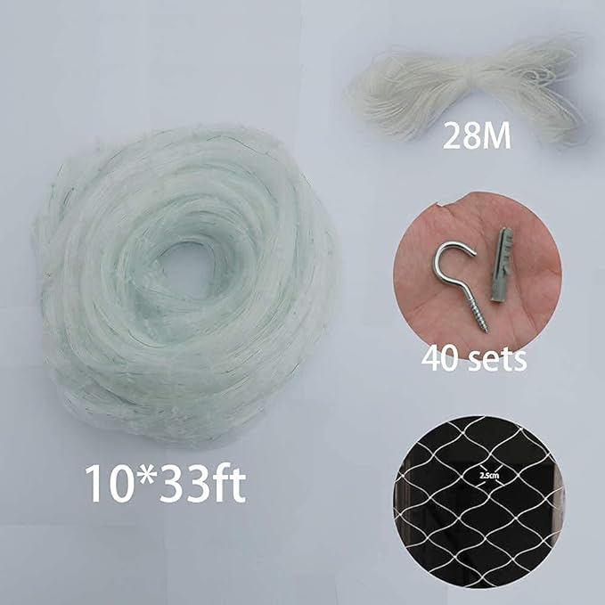 Cat Balcony Net Cat Anti-Fall Fence Net Dog Fence Nets Transparent Nylon Pet Mesh Fence Anti-Fall Netting for Balcony Window Stairs Netting for Balcony Window Stairs