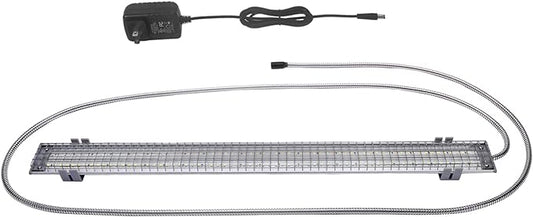 HappyBird Lighting Bird Cage Light with Chew Guard - Full Spectrum LED Pet Light - Simulates Natural Environment - Safe for Hookbill Birds – Easy to Install - (24" Long)