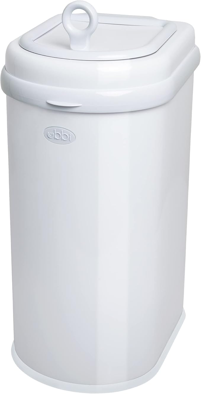 Ubbi Pet Waste Pail, Cat Litter Disposal System, Odor Locking, White