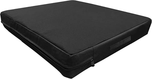 Dog bed cover replacement washable. 44 "L X 32 "W X 4 "H Washable Removable Orthopedic, Cooling Gel and Memory Foam pet Bed Protector Cover, Cover only (black)