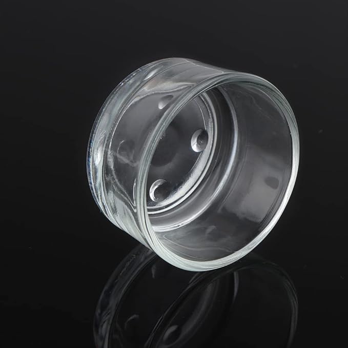 4 Pcs Glass Reptile Feeding Bowl Food Water Dish Feeder Cup for Lizard Spider Corn Snake Centipede Scorpion Crickets Small Reptile