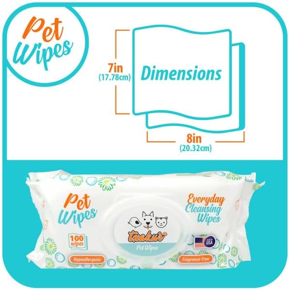 pet wipes for dogs and cats hypoallergenic natural products for cleansing from nose to tail 400ct 8x7in wipes in packs of 100 wipes perfect for grooming and cleaning made in The USA