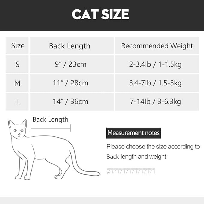 Cat Recovery Suit for Male and Female Surgical Post Surgery Soft Cone Onesie Shirt Clothes Neuter Licking Protective Diapers Outfit Cover Kitten Spay Collar(L, Purple)