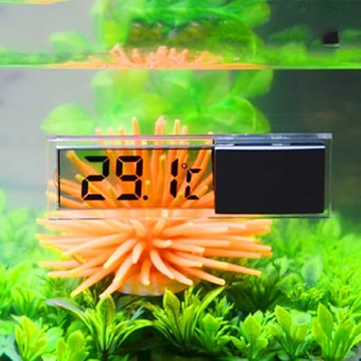 2Pcs LCD 3D Digital Electronic Temperature Measurement Fish Tank Temp Meter Aquarium Thermometer Temperature Control Accessories