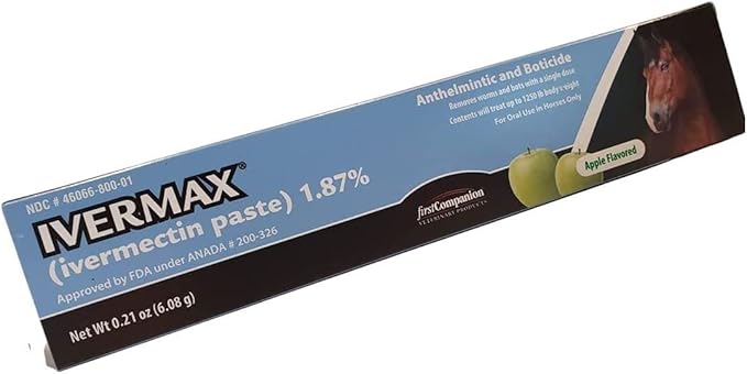 Ivermax (ivermectin Paste) 1.87% for Oral Use in Horses Only - 4 Pack