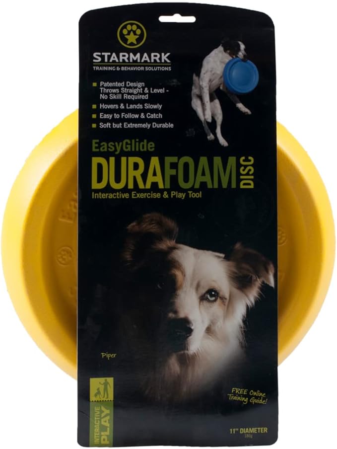 Starmark Easy Glide DuraFoam Flying Disc Dog Toy, Color Varies 11"