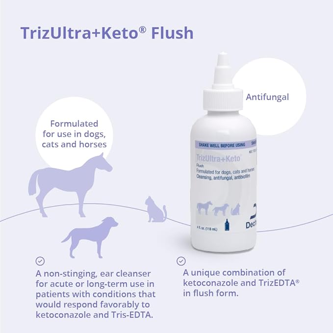 TrizULTRA+Keto Flush for Dogs, Cats and Horses, 4 oz