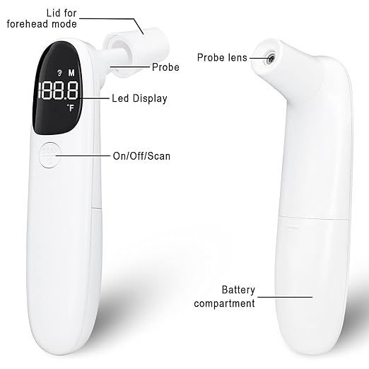 Cat and Dog Ear Temperature Monitor, Pet Only Thermometer, Dogs or Cats Ear Temperature Monitor with Warranty, Dog and Cat Ear Care Supply, Take Pet Temperature Tool.