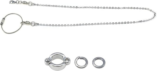 1 Set of Birds Foot Chain Metal Parrot Ankle Foot Ring 7mm Split Parrot Leg Ring Light Light Weight Ankle Foot Ring Chain for Bird Pet Parrot