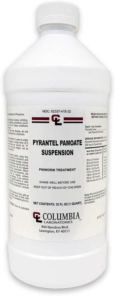 Pyrantel Pamoate Suspension 50 MG 32 oz Bottle