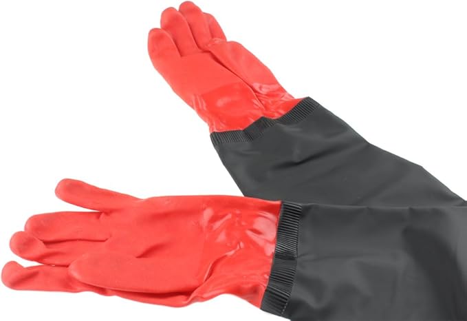 Aquarium Gloves Elbow Length Long Sleeve Work Gloves 27-Inch