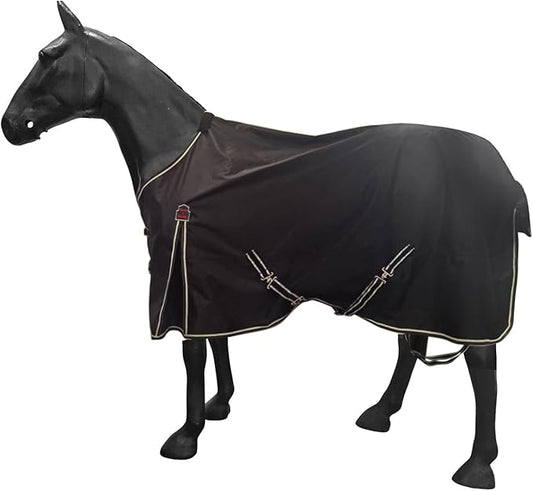 600Denier Waterproof and Breathable Horse Sheet Rip-Stop Turnout Rain Sheet Horse Blanket with Removable Leg Straps