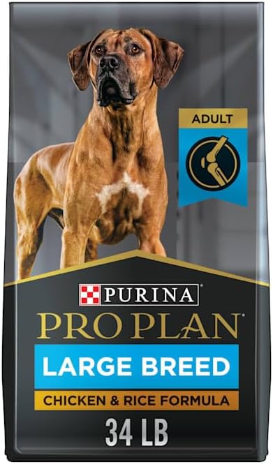 Purina Pro Plan High Protein, Digestive Health Large Breed Dry Dog Food, Chicken and Rice Formula - 34 lb. Bag