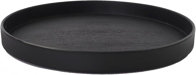 OMEM Reptile Food Bowl Water Dish,Feeding Dish, Birds Bowl (M, Black)