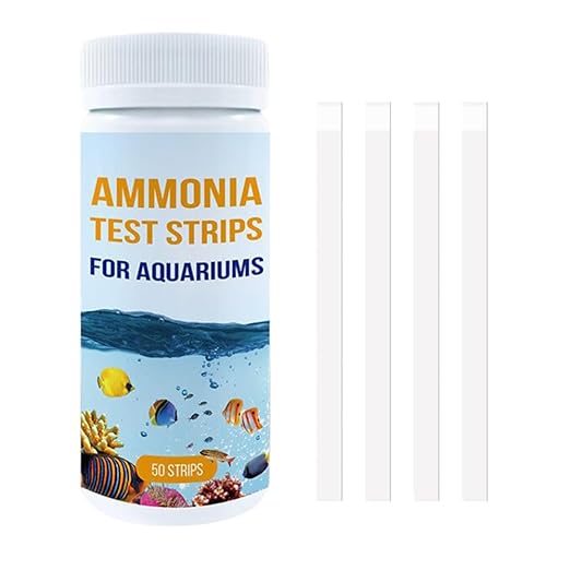 Aquarium Ammonia Test Kit, 50 Counts Ammonia Test Strips Fish Tank Aquarium Test Strips for Aquarium Pond Pool