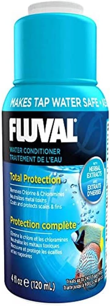 Fluval AquaPlus Water Conditioner, Aquarium Water Treatment, 4 Oz., A8342