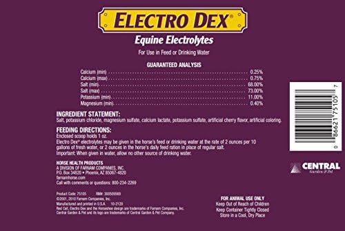 Farnam Horse Health Electro Dex Equine Elecrolytes, 5-Pound, Pink