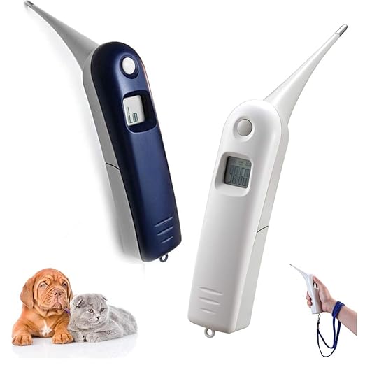 Pet Thermometer Dog Thermometer, Fast Digital Veterinary Thermometer, Pet Thermometer for Dogs, Cats, Horse,Cattle, Pigs,Birds, Sheep.C/F Switchable (blue)