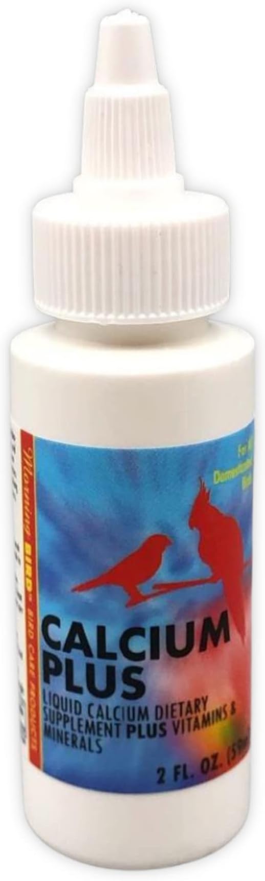 Morning Bird Calcium Plus Supplement for Avian Health, Liquid Calcium Formula with Magnesium and Vitamin D3, 2 Fl. Oz.