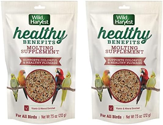 Wild Harvest Healthy Benefits Molting Supplement, 7.5 Oz., for All Birds (Pack of 2)