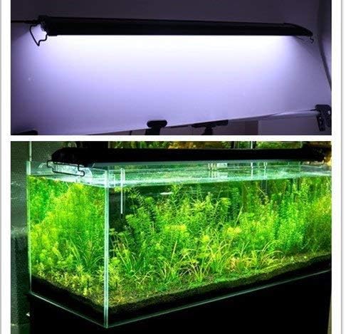 KZKR Upgraded Aquarium Light LED Full Spectrum 48-60 inch Hood Lamp for Freshwater Marine Plant Multi-Color Decorations Light 120-150 cm