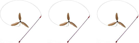 GoCat Da Purr-Peller Cat Toy, A Feather Propeller That Spins as it is Guided Through The Air (3-(Pack))