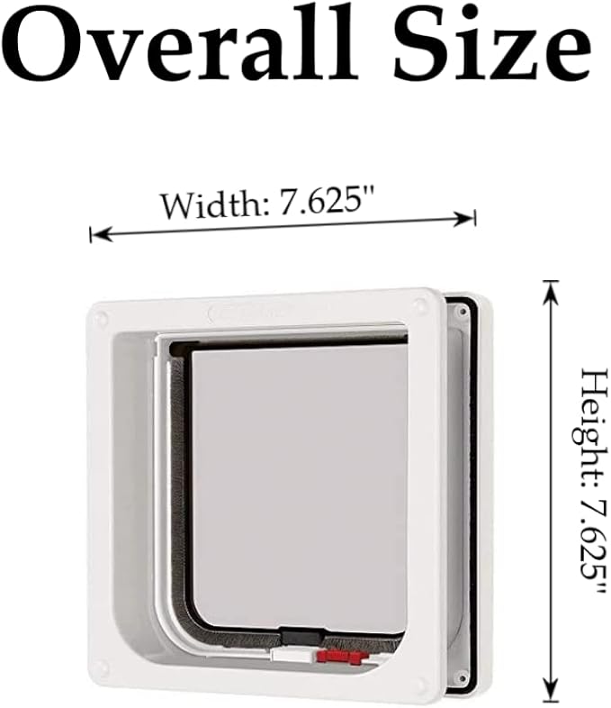Cat Mate Lockable Cat Flap with Door Liner, White