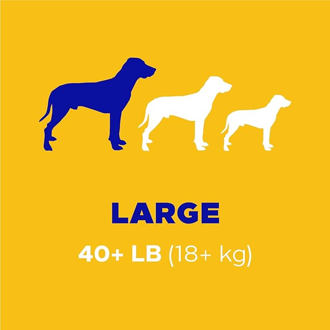 PEDIGREE DENTASTIX Large Dog Dental Treats Beef Flavor Dental Bones, 7 Count (Pack of 14)