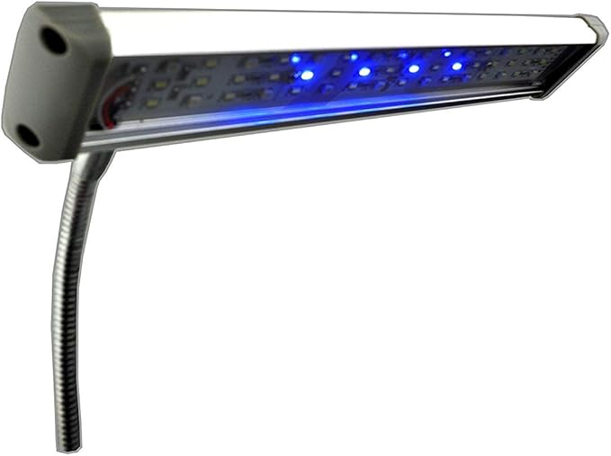 Finnex FugeRay Planted+ Aquarium LED Light Plus Moonlights, Cliplight, Silver