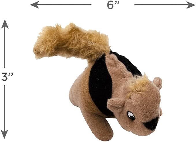 Outward Hound Squeakin' Squirrels Plush Replacement Dog Toys - 3 Pack