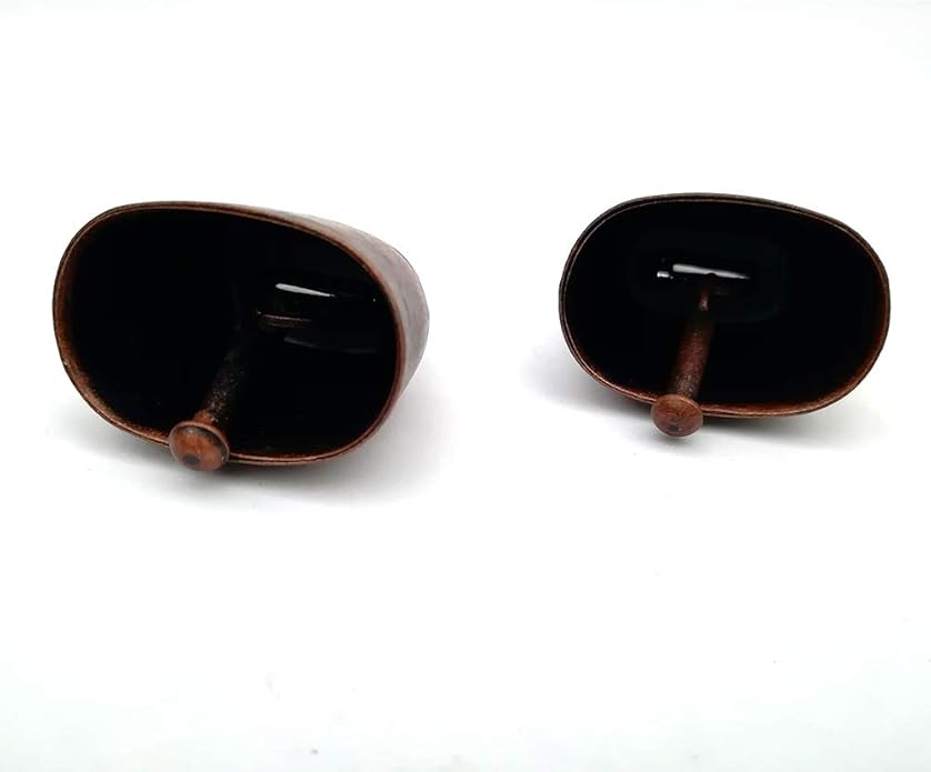 Dog Cat Pet Copper Bells Animal Copper Small Size Bronze Bell Brass Pet Anti-Theft Accessories,wind chimes, baby early childhood bells, bracelet bells (Red Bronze)