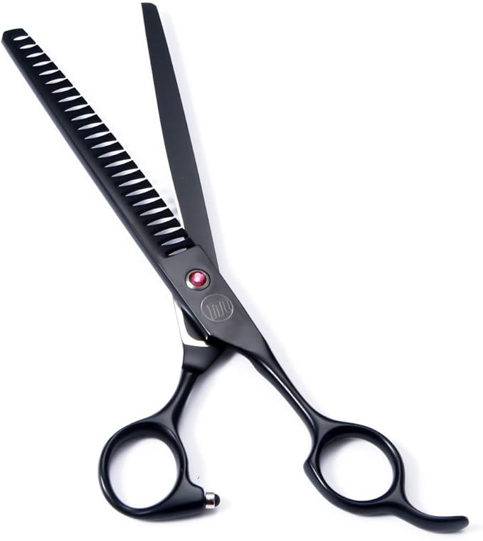 Professional Dog Grooming Scissors Set, 7 Inch/8 Inch Pet Grooming Scissors Chunkers Shears for Dog, Curved Dog Grooming Scissors, Thinning Shears for Dog with Grooming Comb