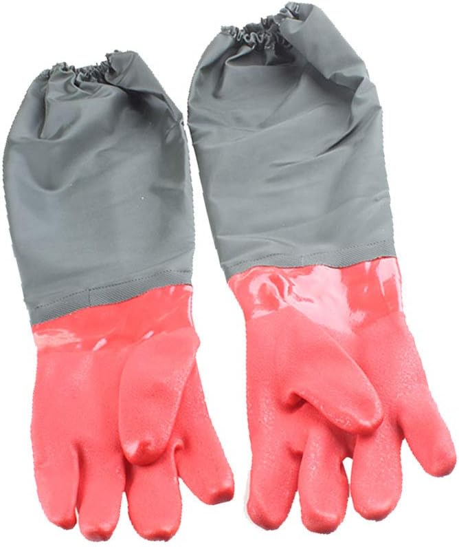 Aquarium Gloves Elbow Length Long Sleeve Work Gloves 27-Inch