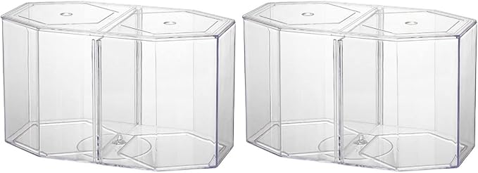 2pcs Box Octagonal Fish Tank Aquarium Accessory Fishtanks Aquarium Fish Tank Supply Octopus Tank Fish Breeding Tanks Clear Breeding Tank Aquarium Divider Tank Goldfish Tank