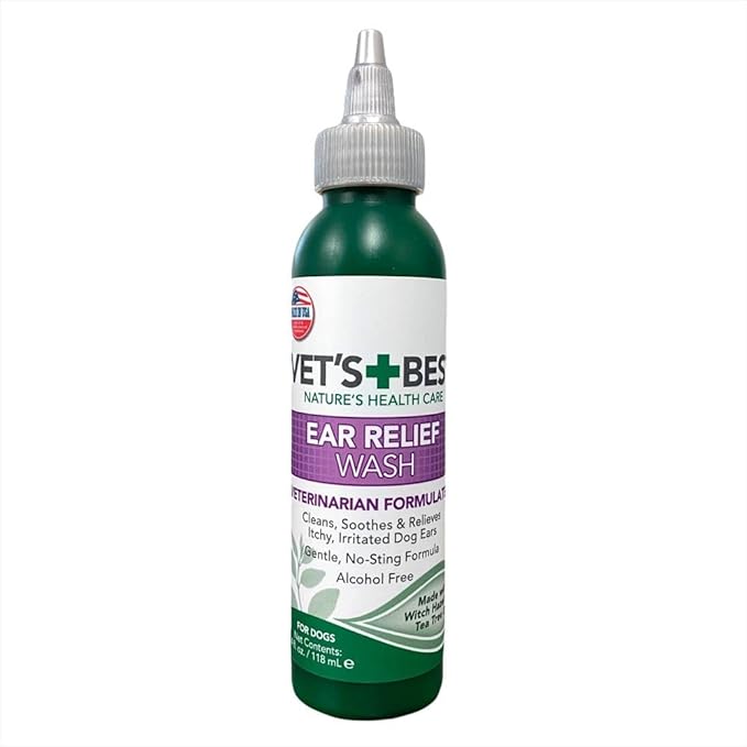 Vet's Best Dog Ear Relief Wash, 4 oz