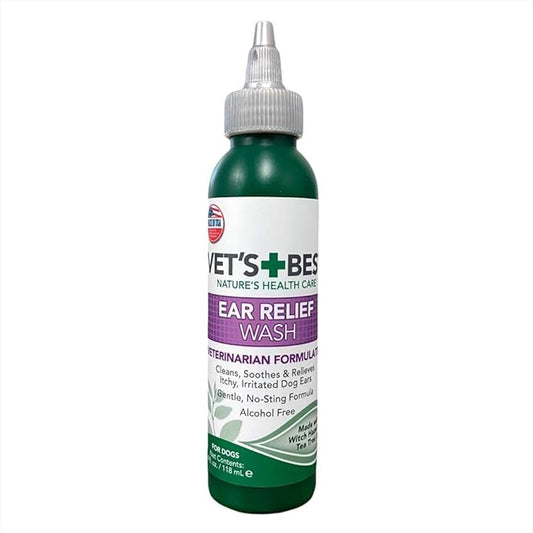 Vet's Best Dog Ear Relief Wash, 4 oz