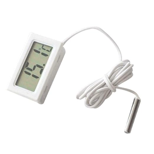 MACHSWON Portable Aquarium Fishes Thermometer Water Tank Temperature Gauge LCD Digital New Aquarium Temperature Gauge Digital Thermometer for Fish Tank Water Atom Aquarium