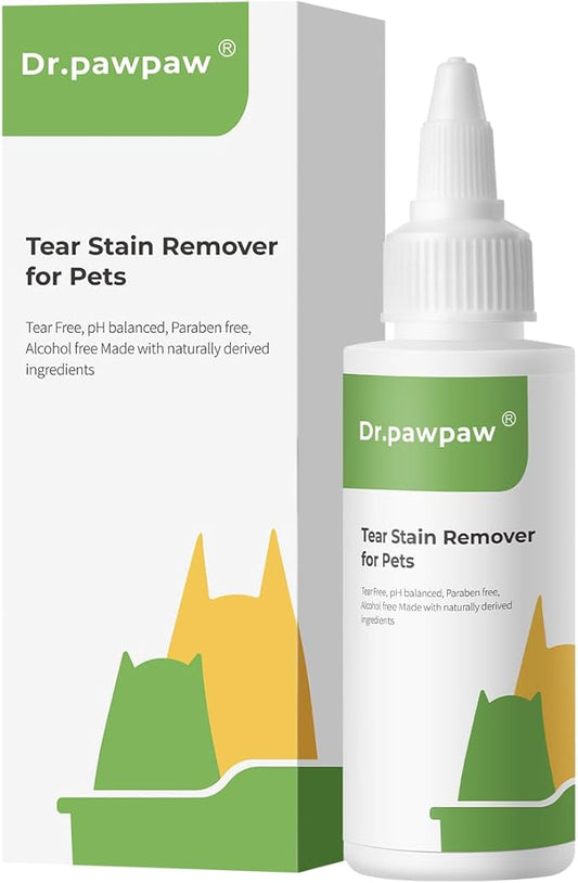 Tear Stain Remover for Dog & Cat - Pet Eye Drops for Infection and Pink Eye - Eye Wash Solution with Gentle Formula - Dog Eye Rinse to Soothe Eye Irritations & Runny Eyes