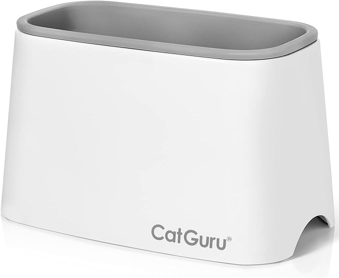 CatGuru Premium Cat Litter Scoop Holder, Scooper Caddy, Scoop Stand Pairs with Any Cat Litter Box and Fits Most Cat Litter Scoops (White)