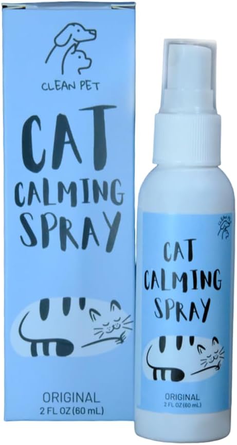 Cat Relaxant Pheromone Spray - for Cats & Kitties - Reduces Stress and Anxiety - Stops Spraying Scratching & Other Problematic Behaviors - Scented & Unscented (Original)