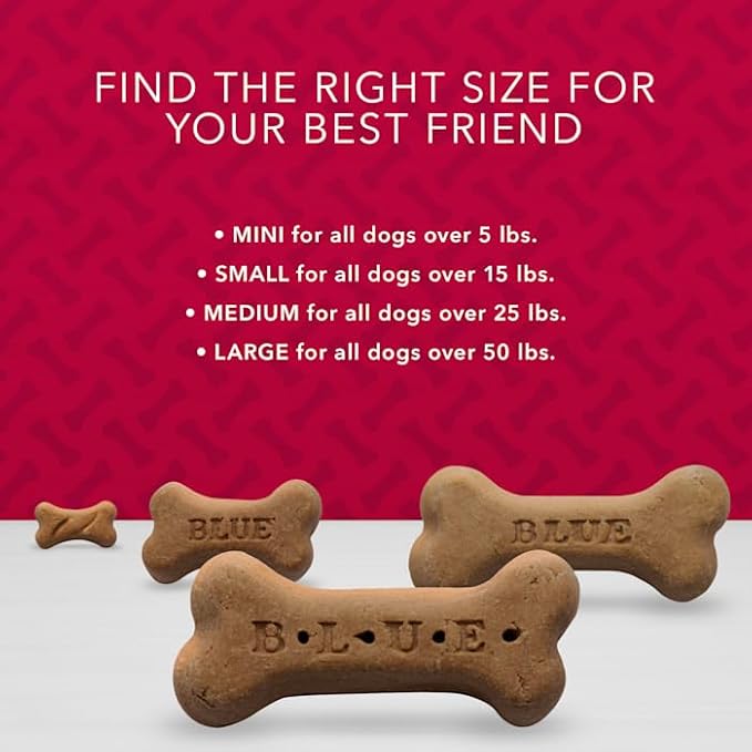 Blue Buffalo Bones Natural Crunchy Beef Flavor Small Dog Biscuits, 16 oz.